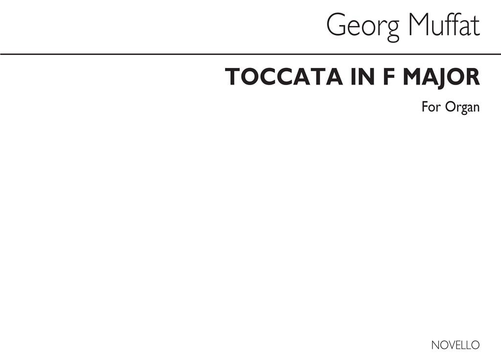 Toccata In F From Apparatus Musico isticus